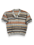 Mesh Knit - Striped Top