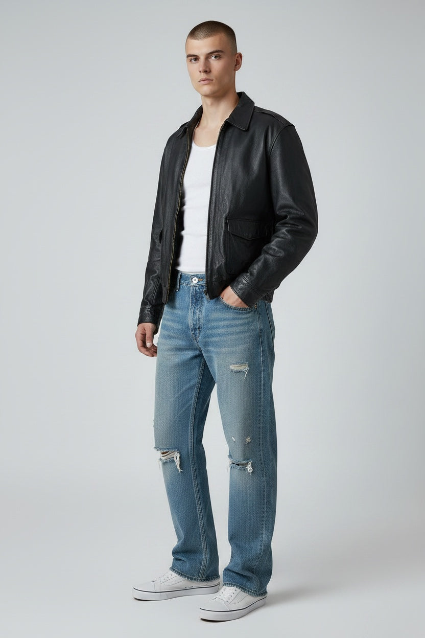 Cougar - Black Leather Jacket