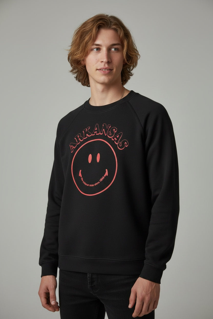 Arkansas - Smiley Sweatshirt