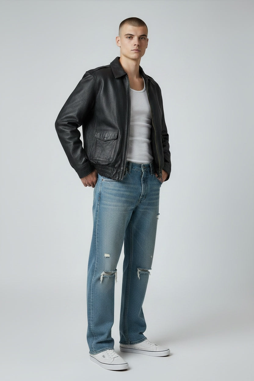 Cougar - Black Leather Jacket