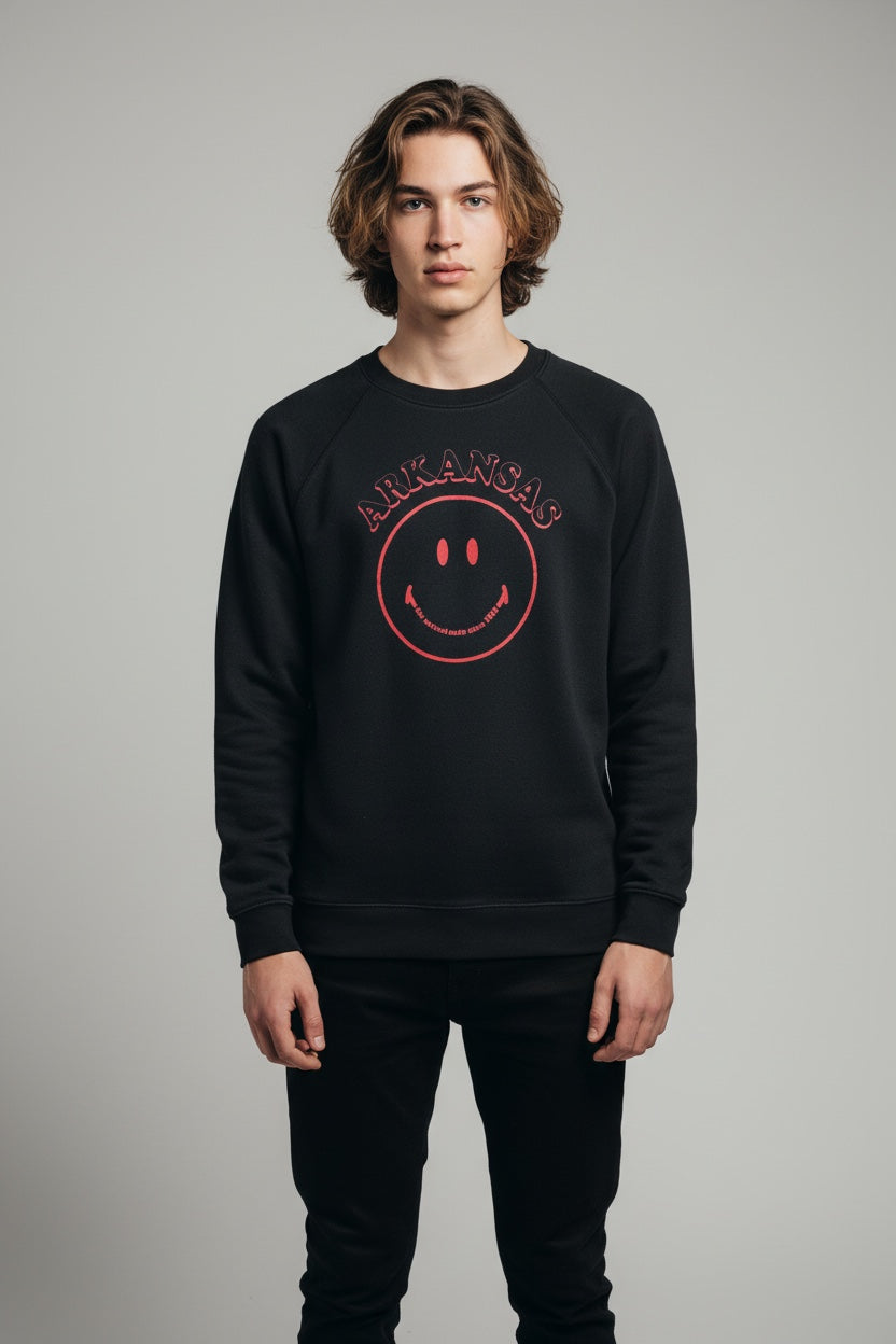Arkansas - Smiley Sweatshirt